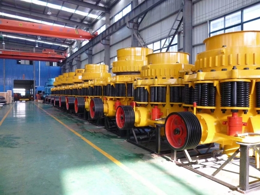 مصالح ساختمانی قیمت سنگ شکن مخروطی فنری و هیدرولیک Symons PYB600