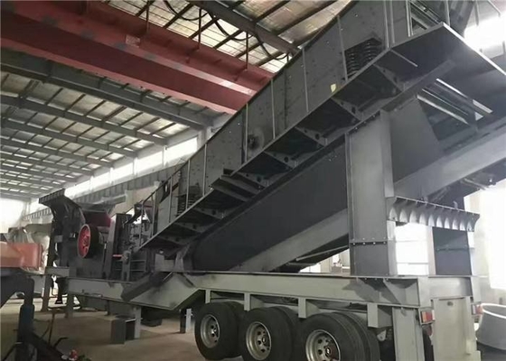 دستگاه ساخت و ساز سنگ شکن کارخانه سنگ شکن قابل حمل PEW1100 300Kw در معدن و معدن