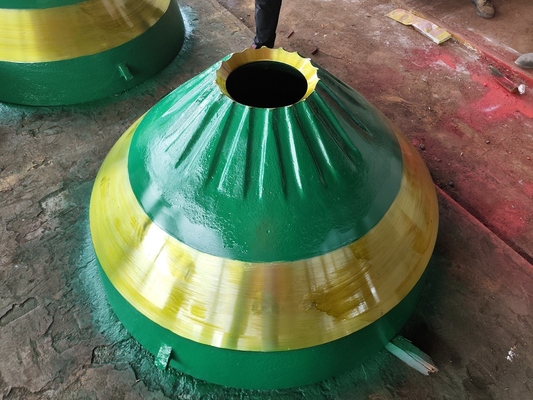 آستر کاسه سنگ شکن مخروطی Mn18cr2 CH430 , قطعات پوشیدنی سنگ شکن مخروطی معدنی خوراک