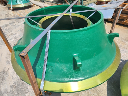 آستر کاسه سنگ شکن مخروطی Mn18cr2 CH430 , قطعات پوشیدنی سنگ شکن مخروطی معدنی خوراک
