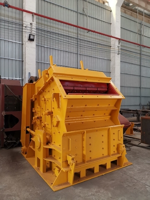 دستگاه سنگ شکن ضربه ای بتن زرد 75 کیلووات عمودی CE ISO، سنگ شکن ضربه ای هیدرولیک، سنگ شکن ضربه ای قابل حمل