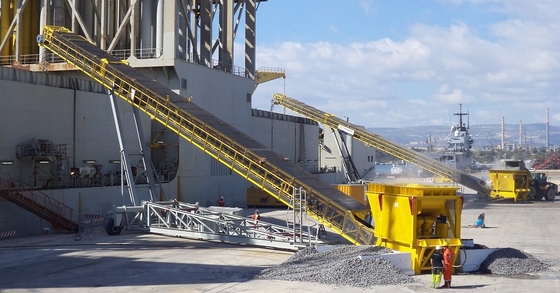 تسمه نقاله سنگین حمل و نقل PU 15Kw B1600 Sand Gravel Mobile